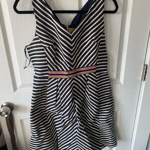 Maeve Striped Navy and White Dress